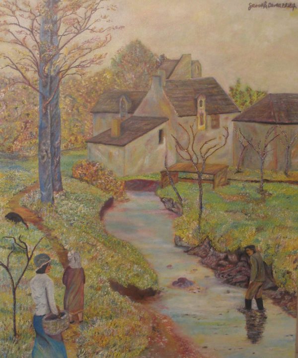 A Tribute to Pissarro's 'The Stream at Osny'